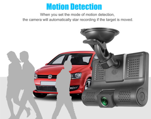 3 Lens Car DVR Camera