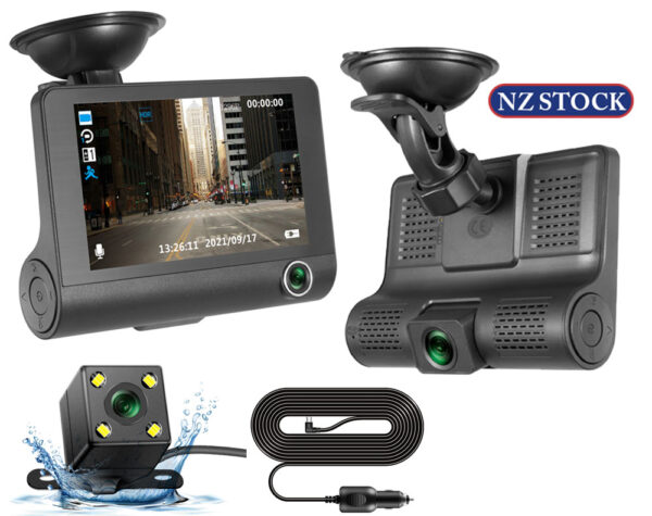 3 Lens Car DVR Camera