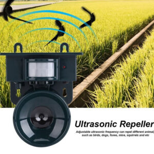 Solar Ultrasonic Bird Repeller Pest PIR Motion Sensor