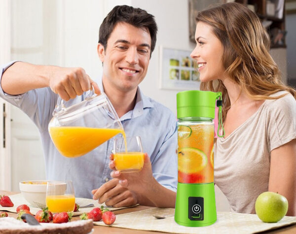 PORTABLE BLENDER 6 BLADES - LIGHT GREEN