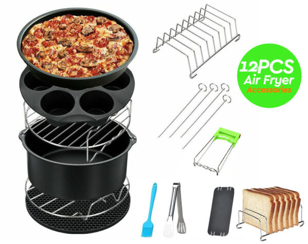 12PCS 8" AIR FRYER ACCESSORIES