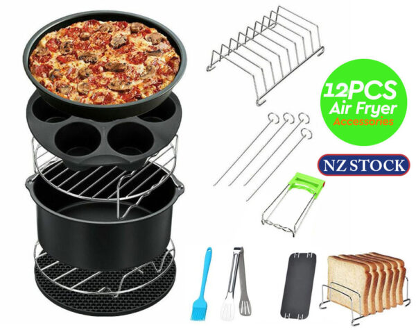 12PCS 8" AIR FRYER ACCESSORIES
