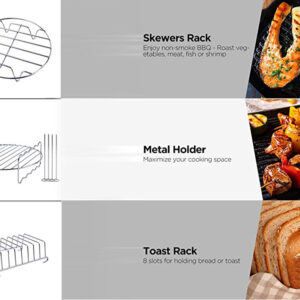 12PCS 8" AIR FRYER ACCESSORIES