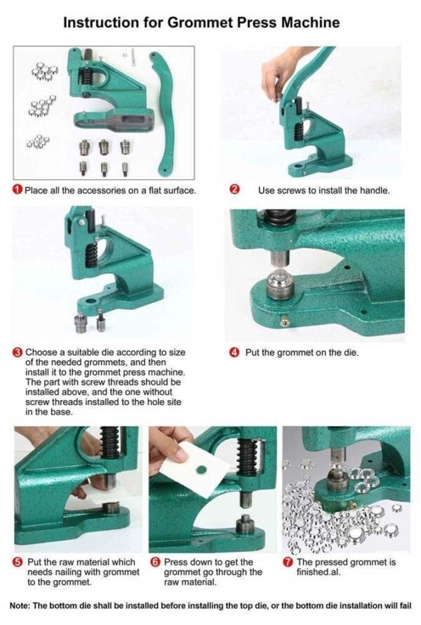 EYELET GROMMET PUNCH MACHINE
