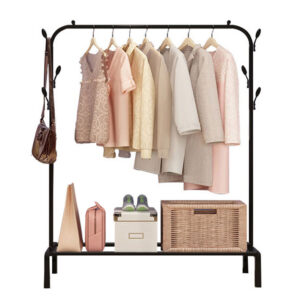 STAINLESS CLOTHES RACK - BLACK