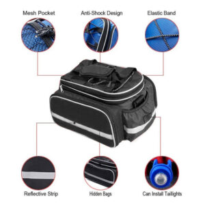 BIKE PANNIER BAG 25L BLACK