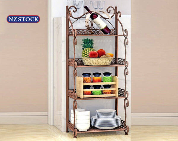 Kitchen Storage Shelves Brown