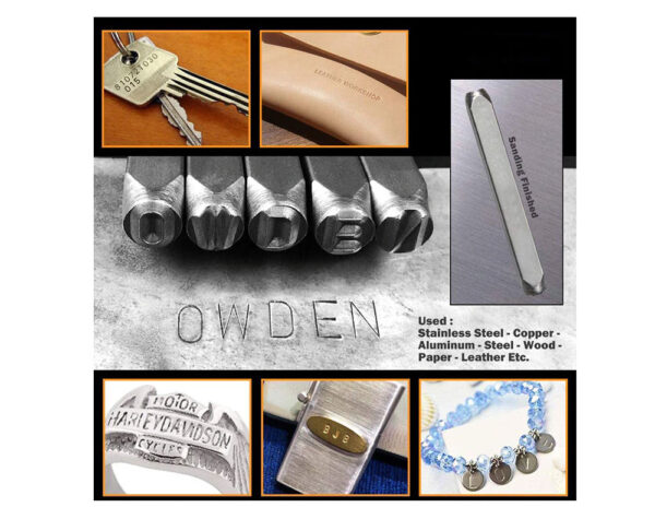 LETTER AND NUMBER METAL STAMPS 37PCS