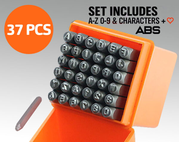 LETTER AND NUMBER METAL STAMPS 37PCS