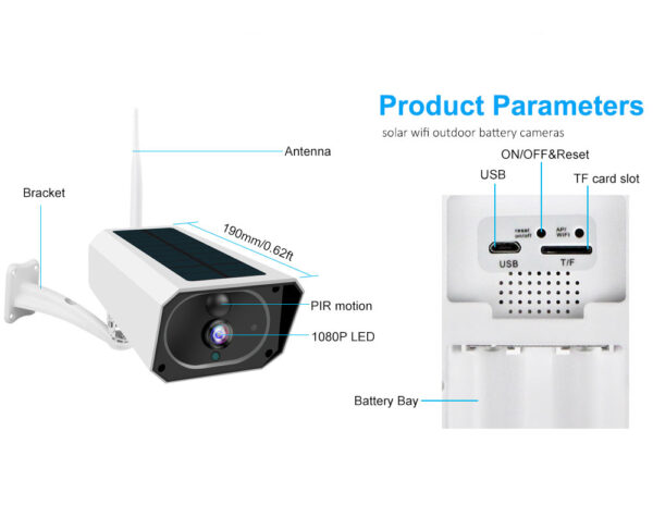 WIRELESS SECURITY CAMERA SYSTEM 100% WIRE FREE SOLAR CAMERA