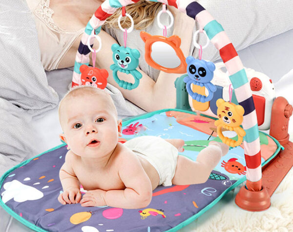 Baby Play Mat With Toys Orange