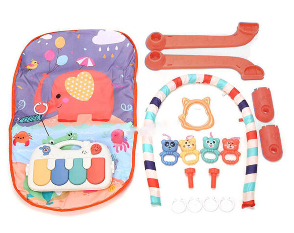 Baby Play Mat With Toys Orange