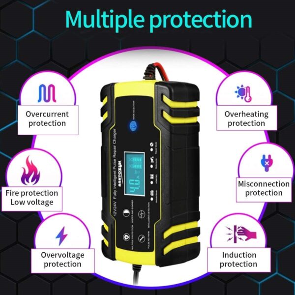 CAR BATTERY CHARGER 12/24V