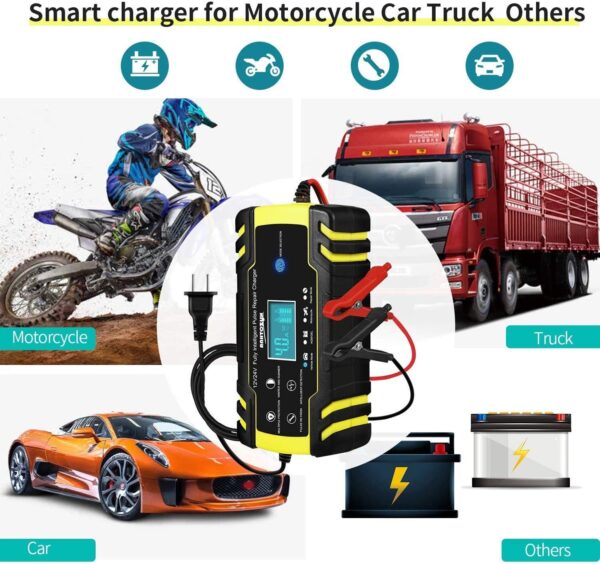 CAR BATTERY CHARGER 12/24V