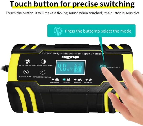 CAR BATTERY CHARGER 12/24V
