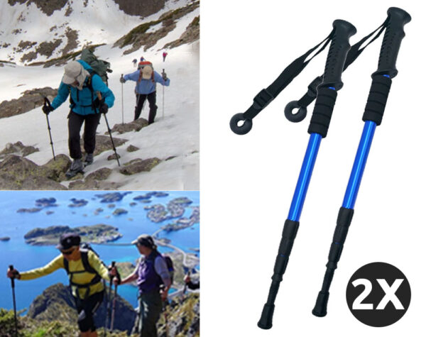 TREKKING POLES 2 PCS - Blue