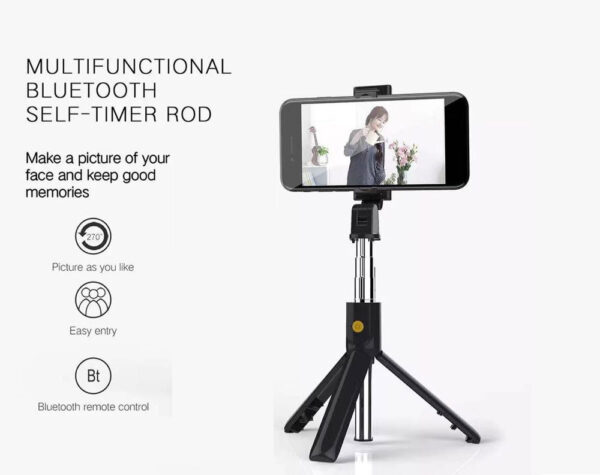 SELFIE STICK TRIPOD WITH REMOTE