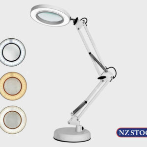 MAGNIFYING LAMP DESK LIGHT - WHITE
