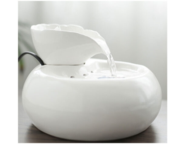 Pet Drinking Water Fountain Electric Cat Automatic White