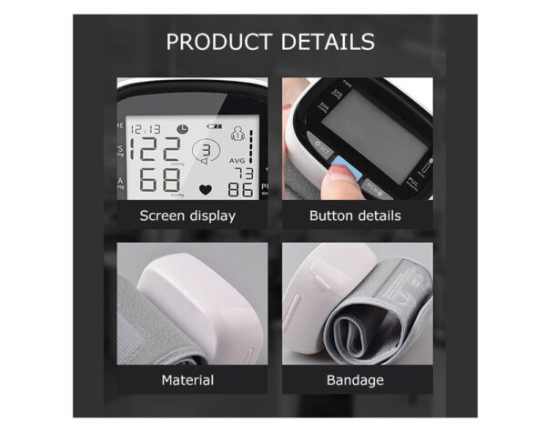 Wrist Blood Pressure Monitor with Voice