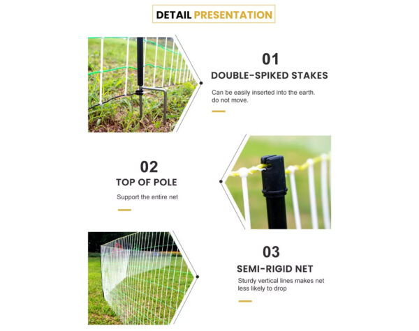 Electric Fence Netting 90cm H x 50M L