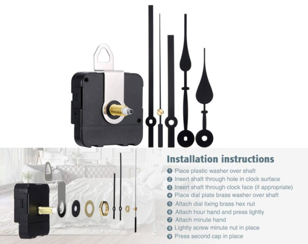 Wall Clock Quartz Movement Mechanism Repair Tools Kit