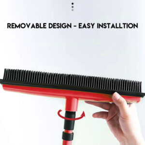 Long Rubber Bristle Broom