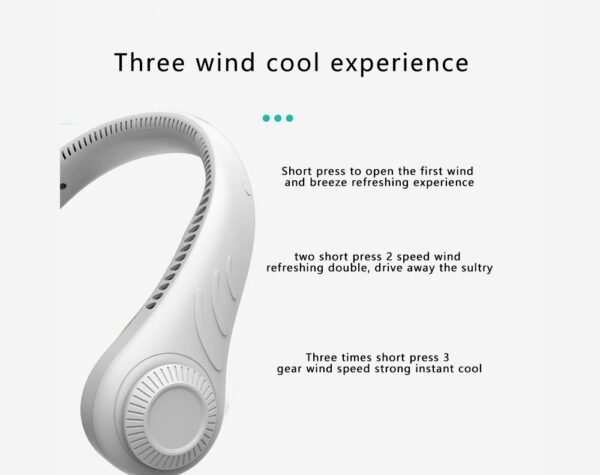 2 In 1 Portable Hanging Neck Fan