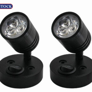2Pcs 12V LED Interior Spot Reading Light Wall Lamp
