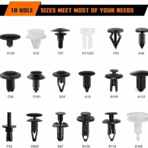 445pcs Car Push Bumper Rivets Dash Removal Tools Kit