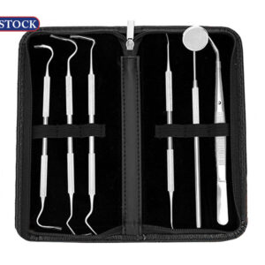 6PCS Dental Hygiene Tools Teeth Cleaning Kits Mirror Tweezer