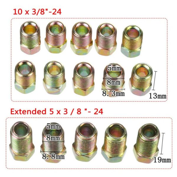 25Ft Roll Coil 3/16'' Fuel Pipe Kit & 15 Fittings
