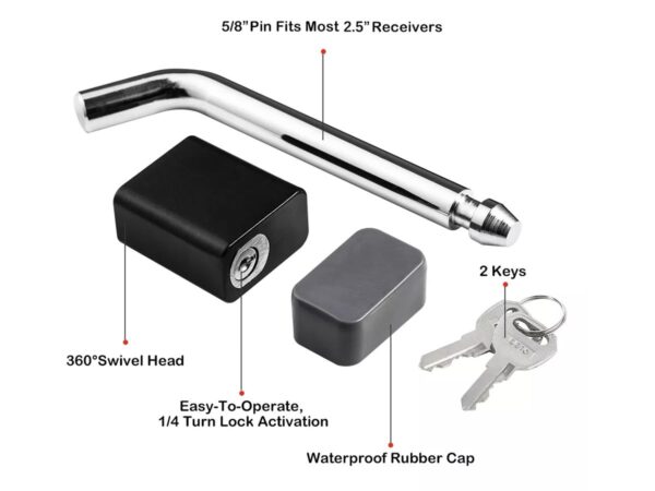 Anti-theft Trailer Hitch Lock