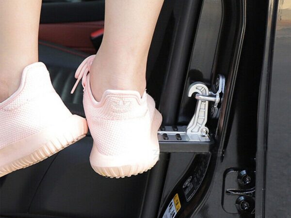 Foldable Car Door Step - Slver