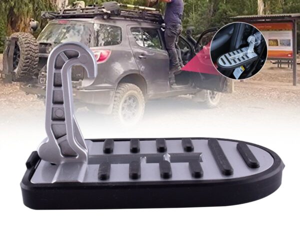 Foldable Car Door Step - Slver