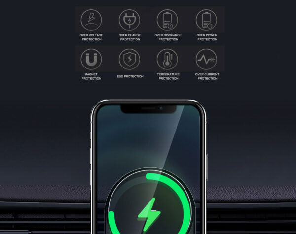 Fast Wireless Magsafe Car Charger