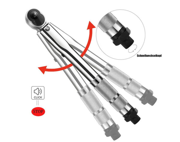 Ratchet Torque Wrench Spanner 1/4"