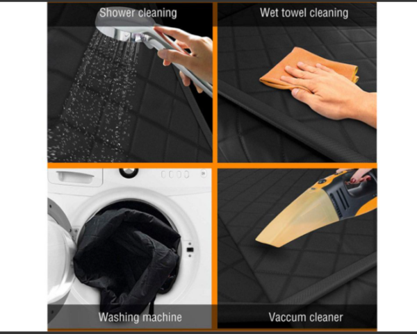 Dog Car Seat Cover Black & Orange 137*147cm