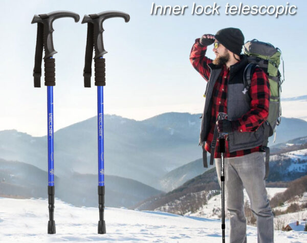 2x Walking Poles - Blue
