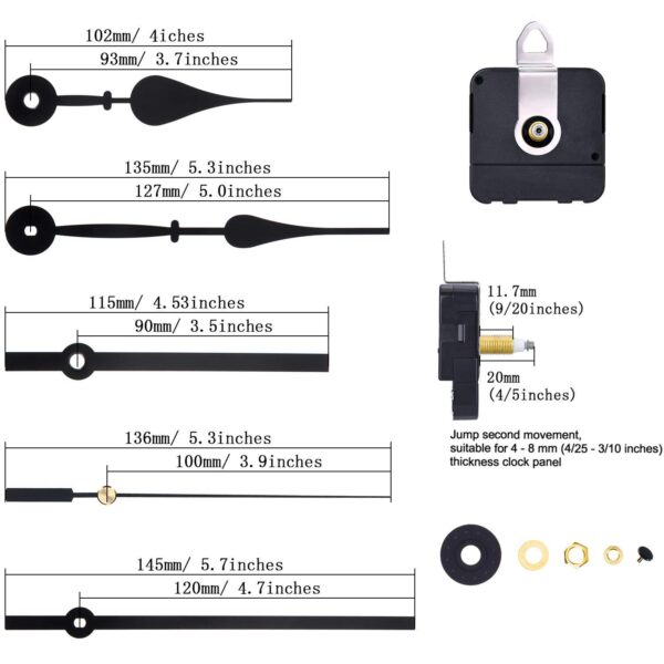 Wall Clock Quartz Movement Mechanism Repair Tools Kit