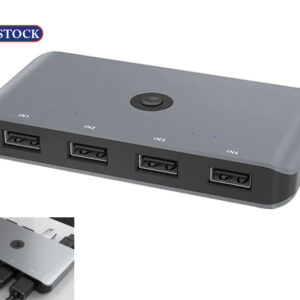 USB KVM Switch Splitter 4 Ports