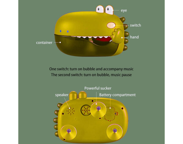 Baby Toy Dinosaur Bubble Machine