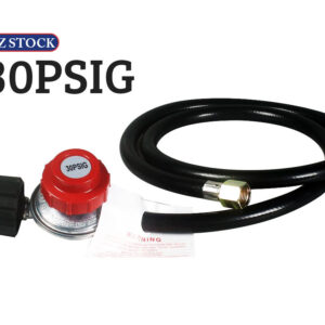 30PSIG Propane Regulator High Pressure LPG BBQ Gas Burner Stove Fryer With Hose New