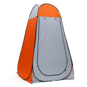 Shower Tent - Orange & Grey