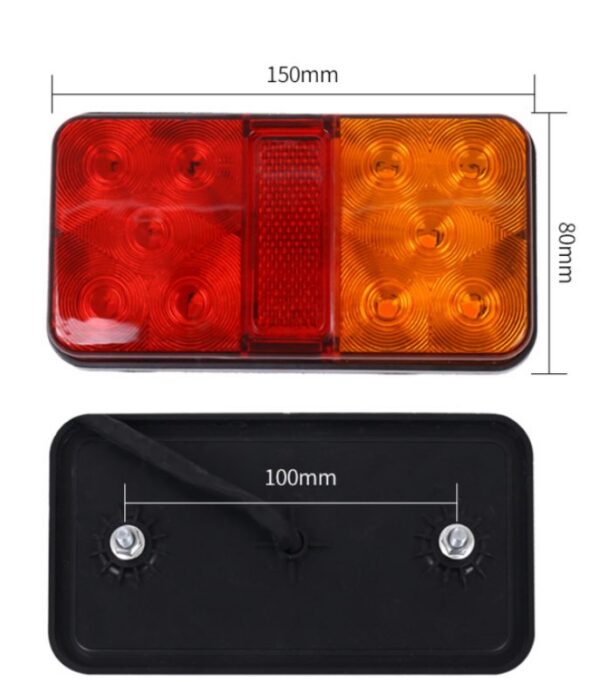 10 LED Trailer Tail Light 12V