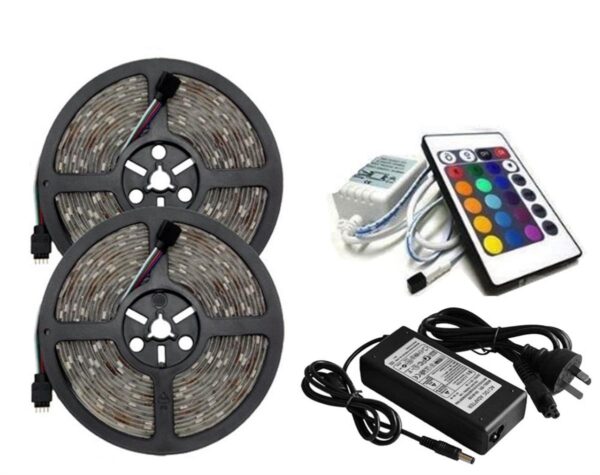 10M SMD 5050 RGB LED Strip with 10A Power Supply