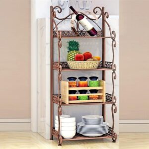 Kitchen Storage Shelves Brown