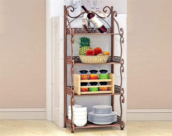 Kitchen Storage Shelves Brown