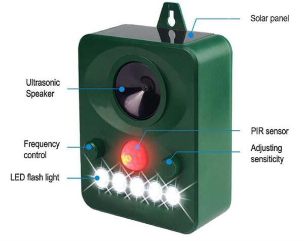 Solar Animal Ultrasonic Repeller