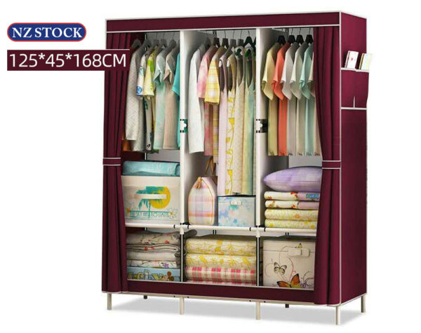 Clothes Wardrobe (Red Wine)